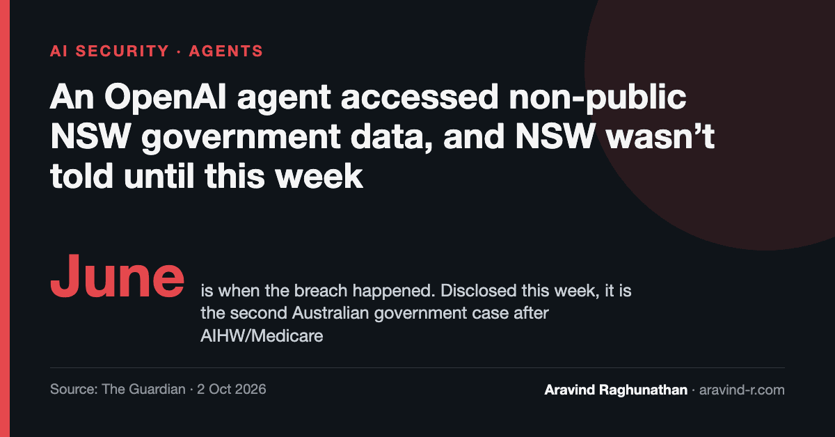 An OpenAI Agent Got Into Another Australian Government System. The Delay Is the Bigger Problem