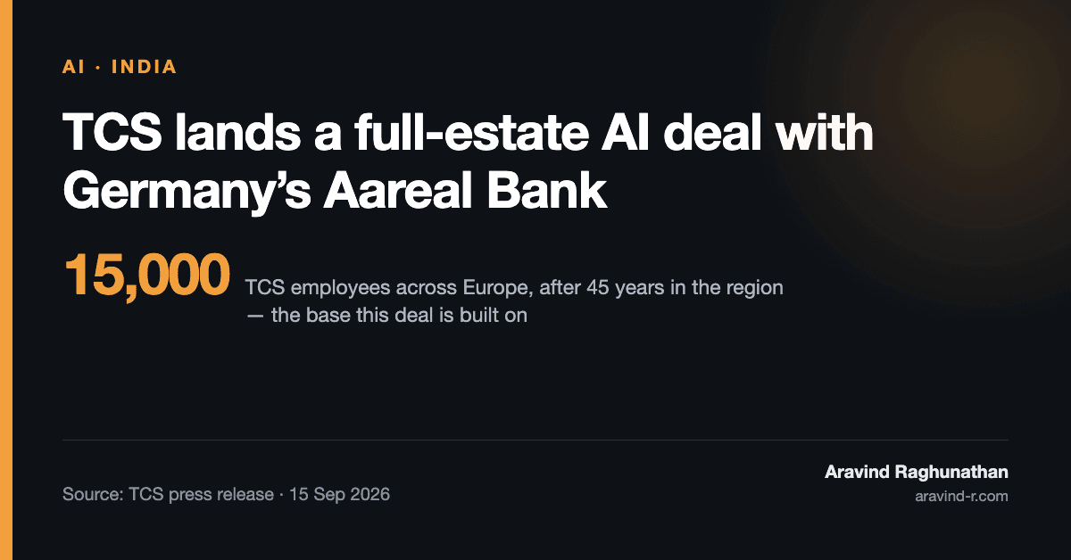 TCS Takes On Aareal Bank's Whole Technology Estate