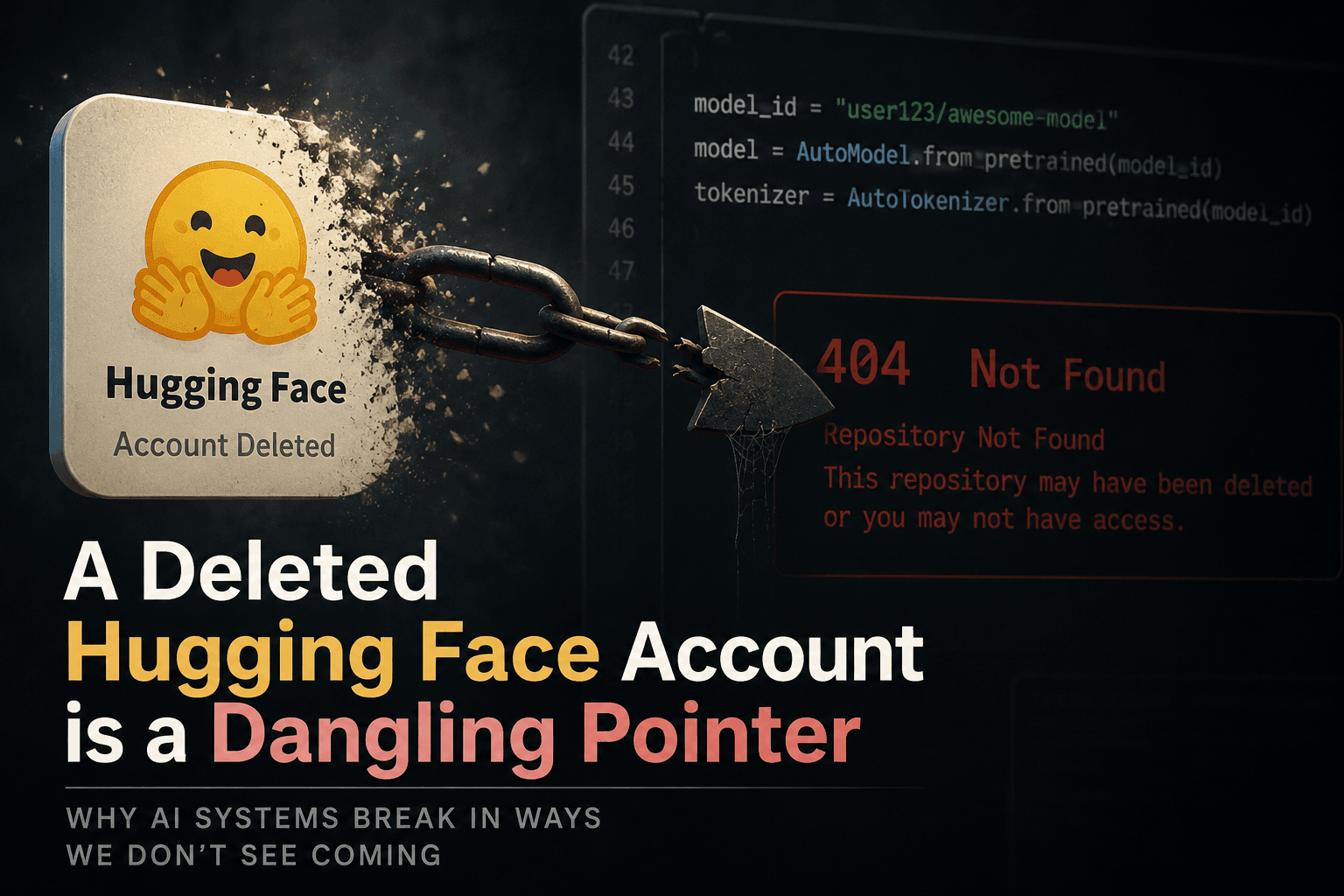 A Deleted Hugging Face Account Is a Dangling Pointer