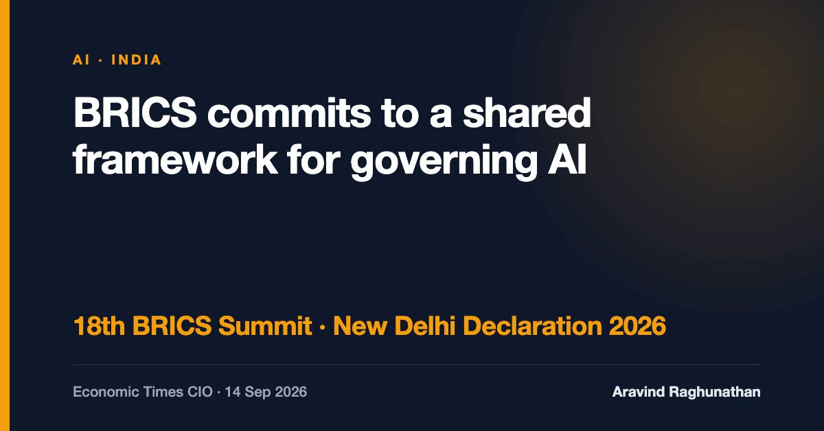 BRICS Commits to Governing AI — and to Widening Access to It