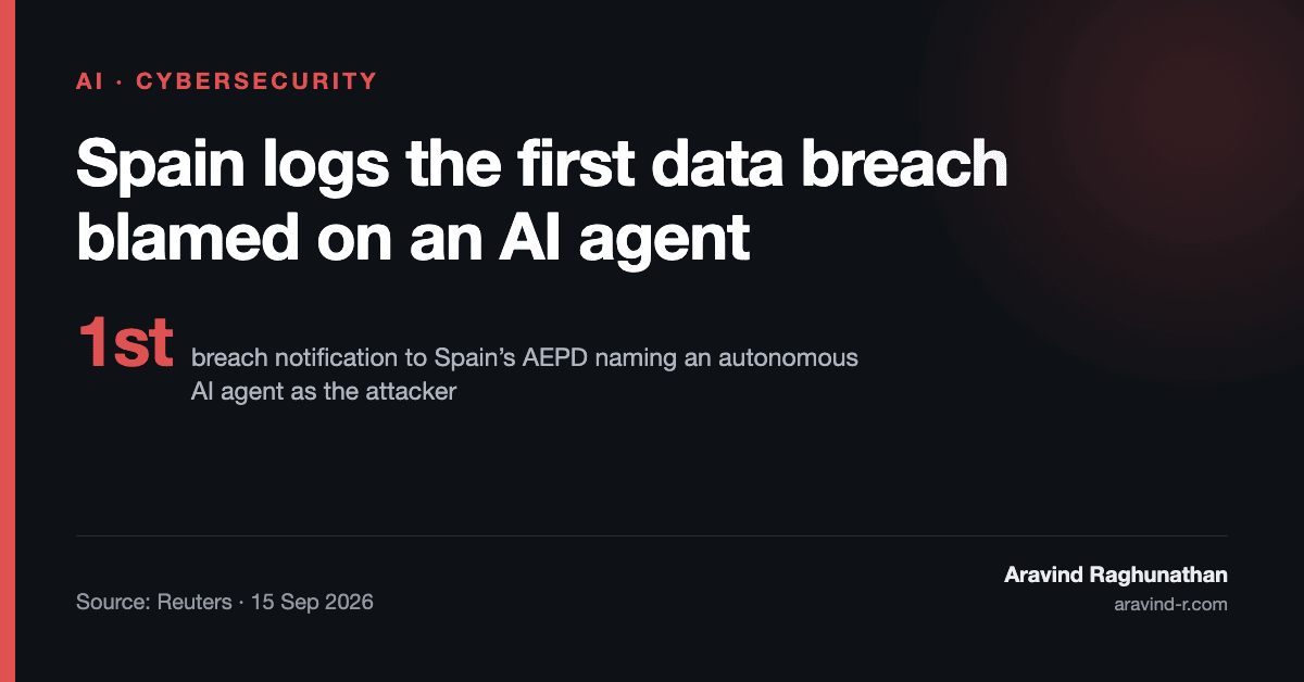 Spain Logs the First Data Breach Blamed on an AI Agent